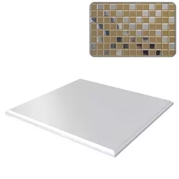 Потолок кассетный объемный Cesal К90 Мозаика 038D (золотой), 300х300 мм