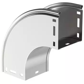 Поворот плавный IEK Esca В20 на 90 градусов вертикальный внешний 100х100 мм