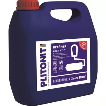 Праймер Plitonit Аквагрунт для влажных помещений 3 кг
