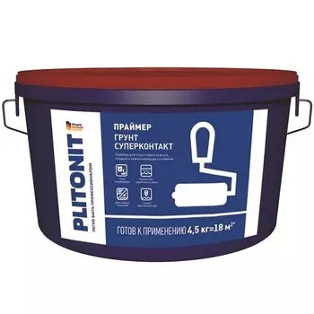Праймер Plitonit Грунт Суперконтакт 4,5 кг