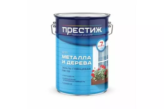 Престиж эмаль ПФ-115 белая 6 кг 2 21413