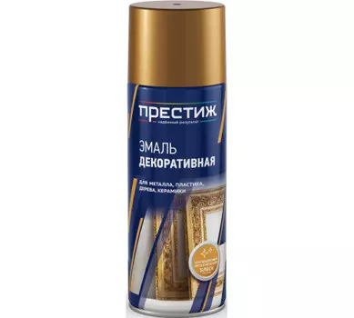 ПРЕСТИЖ краска аэрозоль металлик золото 425 мл 12 52256