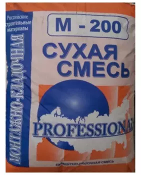 Professional М-200, 40 кг, Смесь монтажно-кладочная