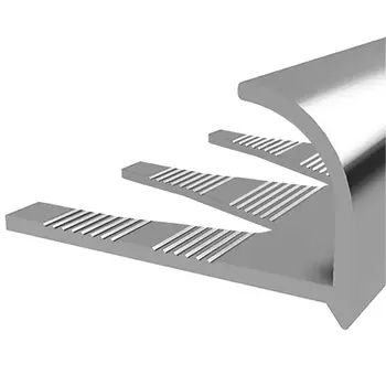 Профиль алюминиевый для кафельной плитки наружный угол 12х2700мм серебро универсальный