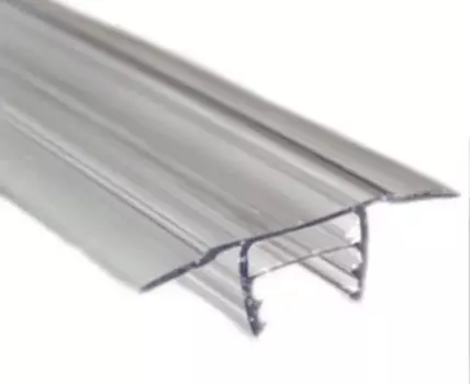 Профиль для поликарбоната соединительный разъемный Кинпласт ″база″ 6-16 мм (прозрачный), длина 6 м