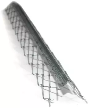 Профиль угловой оцинкованный с сеткой 3 м