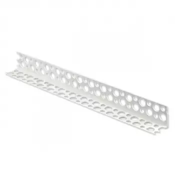 Профиль угловой ПВХ перфорированный 25х25 мм 3 м
