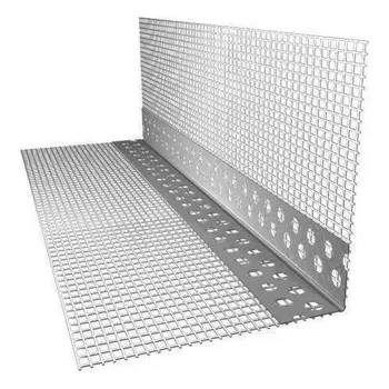 Профиль угловой ПВХ с армирующей сеткой 10х15 мм 2.5 м