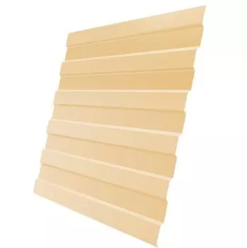 Профнастил C8 Железный Форт Satin 0.5 мм RAL 1014 слоновая кость