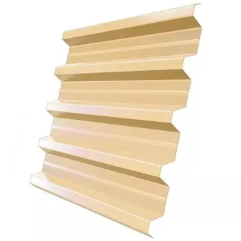 Профнастил Н60 Железный Форт Satin 0.5 мм RAL 1014 слоновая кость