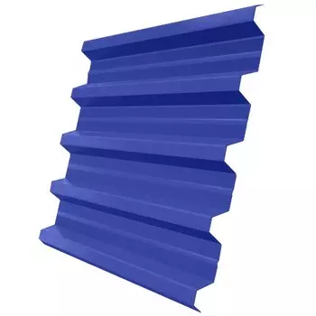 Профнастил Н60 Железный Форт Satin 0.5 мм RAL 5002 ультрамариново-синий