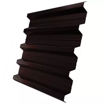 Профнастил Н60 Железный Форт Satin 0.5 мм RAL 8017 шоколадно-коричневый