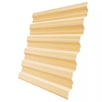 Профнастил НС35 Железный Форт Pe 0.5 мм RAL 1014 слоновая кость