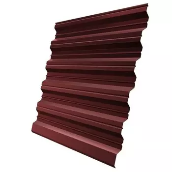 Профнастил НС35 Железный Форт Pe 0.5 мм RAL 3009 оксид красный