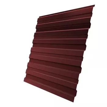 Профнастил С10 Grand Line Optima Pe 0.45 мм RAL 3009 оксид красный