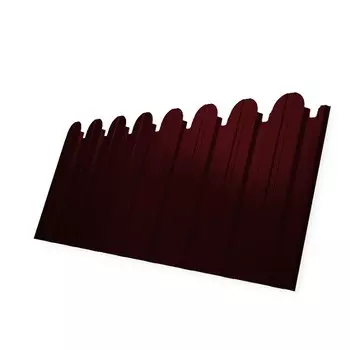 Профнастил С10 Grand Line Optima Satin 0.5 мм фигурный RAL 3005 винно-красный