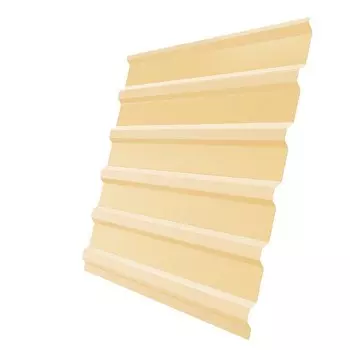 Профнастил С20 Железный Форт Satin 0.5 мм RAL 1014 слоновая кость