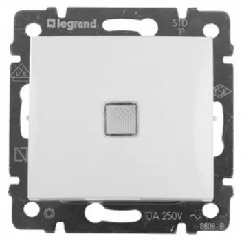 Проходной выключатель с 3-х мест с подсветкой 774448 LeGrand Valena цвет белый