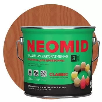 Пропитка для древесины Neomid Bio Color Classic Тик 2.7 л