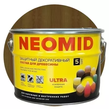 Пропитка для древесины Neomid Bio Color Ultra Дуб 9 л