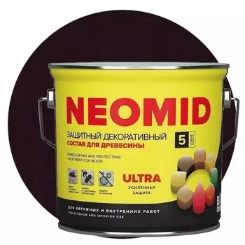 Пропитка для древесины Neomid Bio Color Ultra Махагон 2.7 л