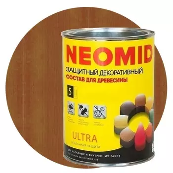 Пропитка для древесины Neomid Bio Color Ultra Орегон 0.9 л