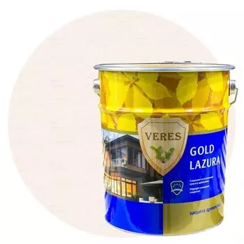Пропитка для древесины Veres Gold Lazura № 12 Белый 10 л