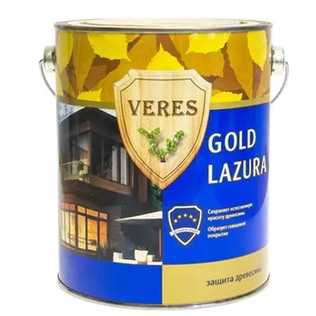 Пропитка для древесины Veres Gold Lazura № 1 Бесцветная 2.7 л