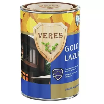 Пропитка для древесины Veres Gold Lazura № 1 Бесцветная 0.9 л