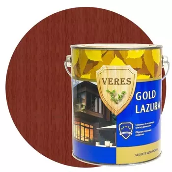 Пропитка для древесины Veres Gold Lazura № 7 Махагон 2.7 л