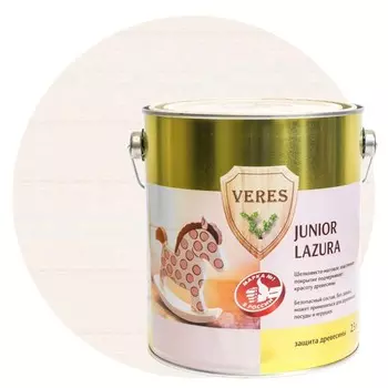Пропитка для древесины Veres Junior Lazura №12 Белая 2.5 л