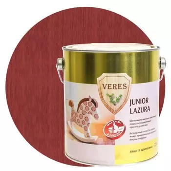 Пропитка для древесины Veres Junior Lazura №15 Терракотовый 2.5 л