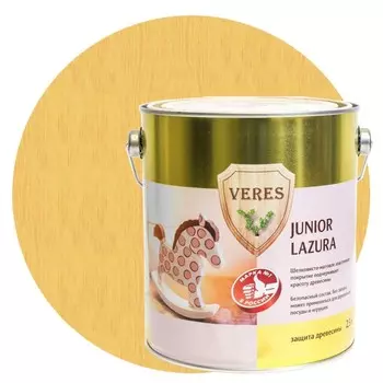 Пропитка для древесины Veres Junior Lazura №6 Пшеничная 2.5 л
