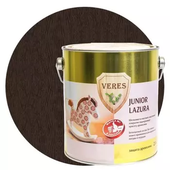 Пропитка для древесины Veres Junior Lazura №9 Палисандр 2.5 л