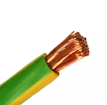 Провод ПУГВ Дмитров-КабельТРТС желто-зеленый 1х10 мм2