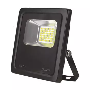 Прожектор светодиодный Gauss 613100310 10W IP65 6500К черный