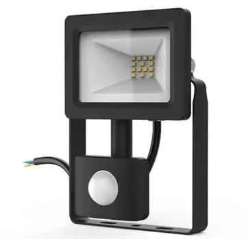 Прожектор светодиодный Gauss Elementary 628511310 с датчиком движения 10W IP65 6500К черный