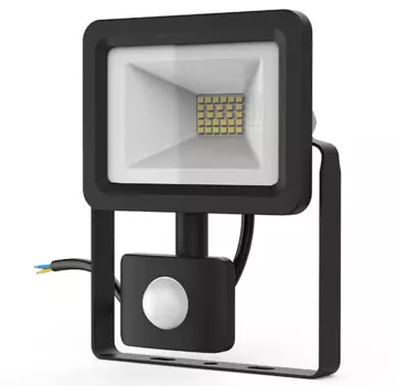 Прожектор светодиодный Gauss Elementary 628511320 с датчиком движения 20W IP65 6500К черный