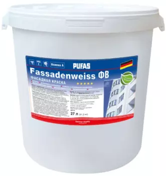 Pufas в/д Fassadenweiss D, 27 л, Краска фасадная