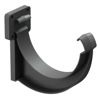 ПВХ Docke Lux графит 141/100 мм,, Кронштейн желоба короткий