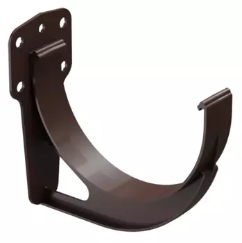 ПВХ Docke Standard темно-коричневый 120/80 мм,, Кронштейн желоба короткий