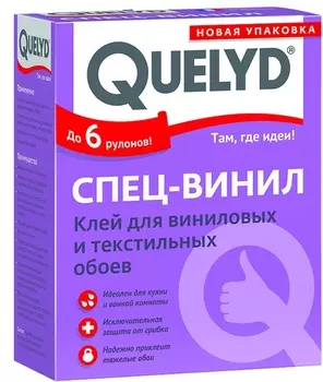 Quelyd Спец-винил 300 г, Обойный клей для виниловых обоев,