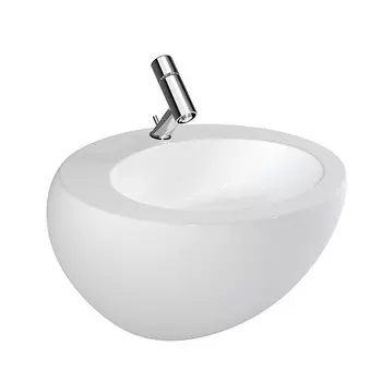 Раковина подвесная Laufen Alessi 8.1097.2.400.104.1 600х525 мм с полупьедесталом