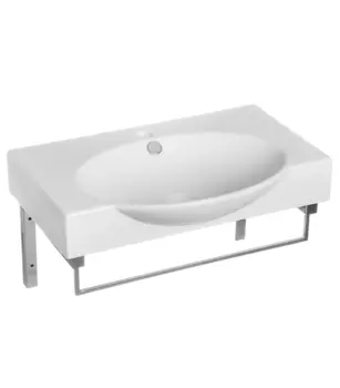 Раковина SANITA LUXE Infiniti 650 мм на кронштейнах с полотенцедержателем