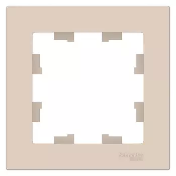 Рамка 1 местная ATN000201 Schneider Electric AtlasDesign бежевый