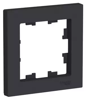 Рамка 1 местная ATN001001 Schneider Electric AtlasDesign карбон