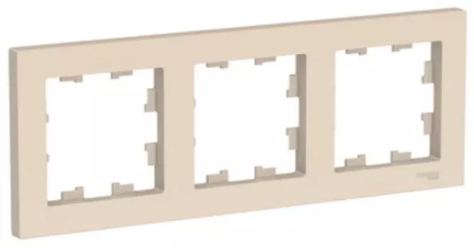 Рамка 3 местная ATN001001 Schneider Electric AtlasDesign бежевый