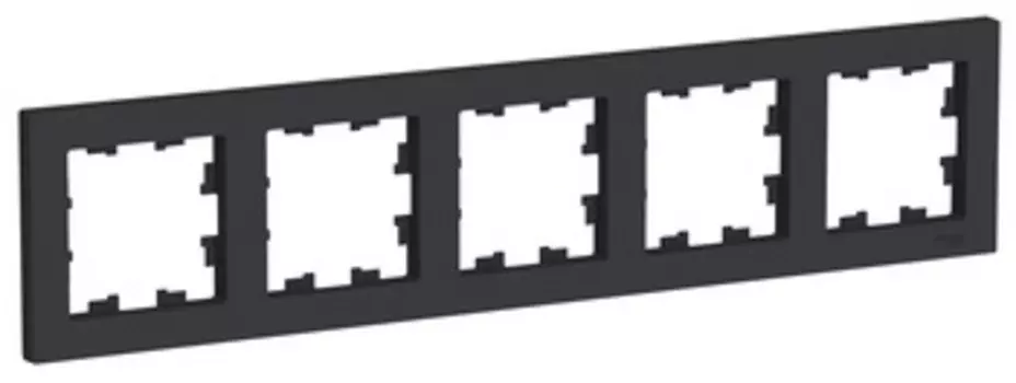 Рамка 5 местная ATN001001 Schneider Electric AtlasDesign карбон