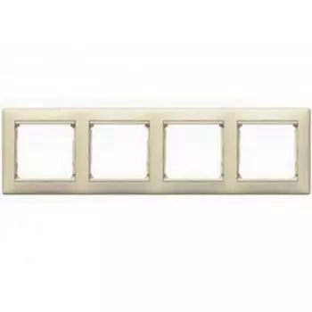 Рамка четырехместная 774354 LeGrand Valena цвет бежевый