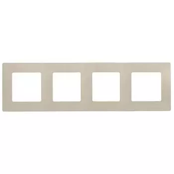 Рамка четырехместная Legrand Etika 672514 Слоновая кость